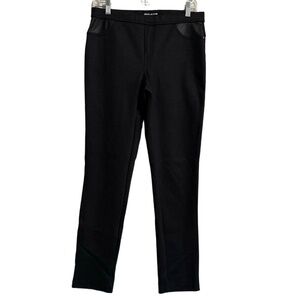 DKNY‎ Jeans Pants Womens Medium Jeggings Elastic Waistband Faux Leather